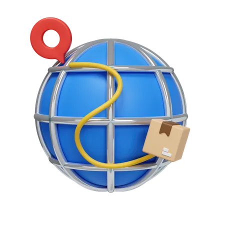 Global Delivery  3D Icon