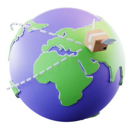 Global Delivery  3D Icon