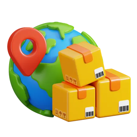 Global Delivery  3D Icon