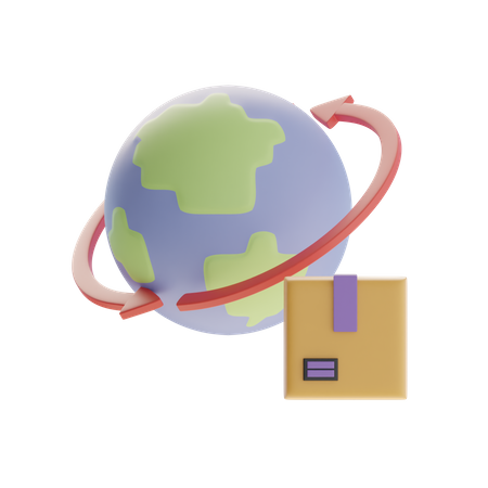 Global Delivery  3D Icon