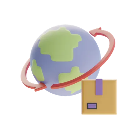 Global Delivery  3D Icon