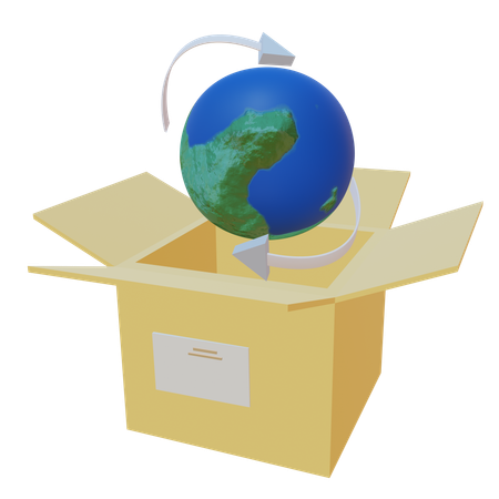 Global Delivery Distribution  3D Icon