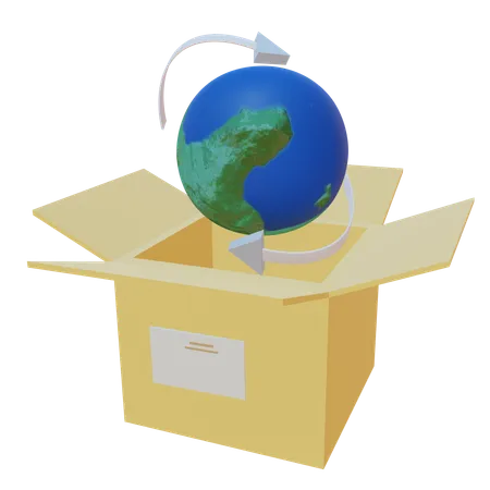 Global Delivery Distribution  3D Icon