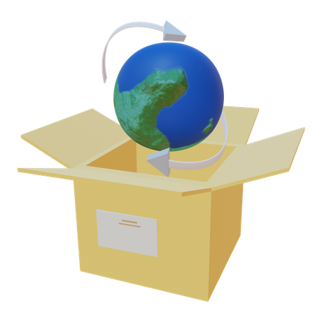 Global Delivery Distribution  3D Icon