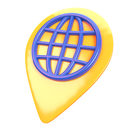 Global Delivery Location  3D Icon