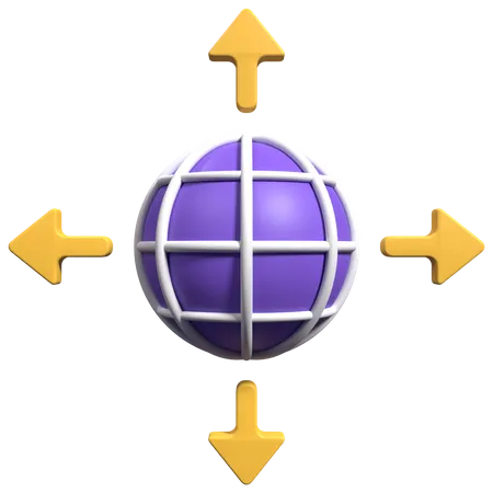 Global Direction  3D Icon