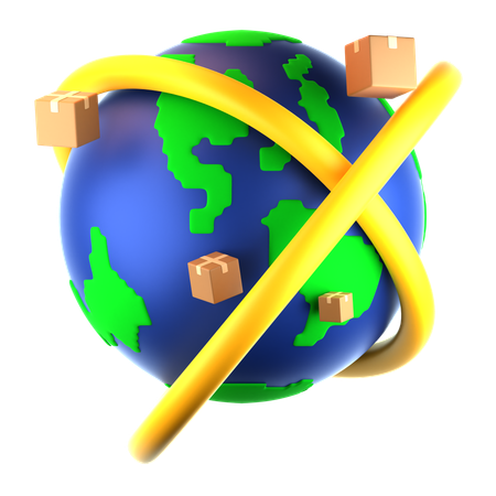 グローバルな配信  3D Icon