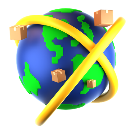 Global Distribution  3D Icon