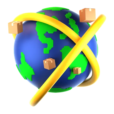 Global Distribution  3D Icon