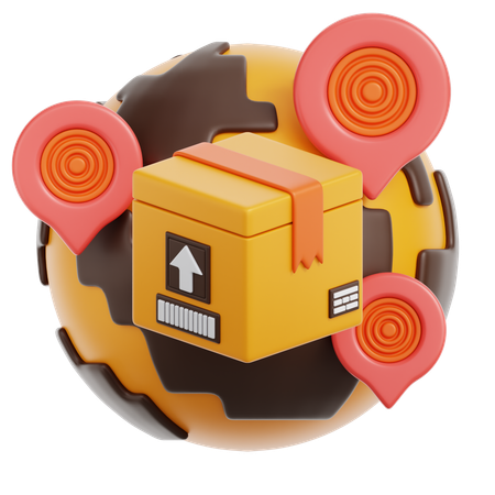 Global Distribution  3D Icon