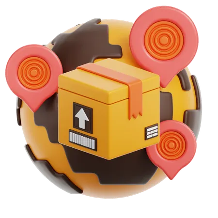 Global Distribution  3D Icon