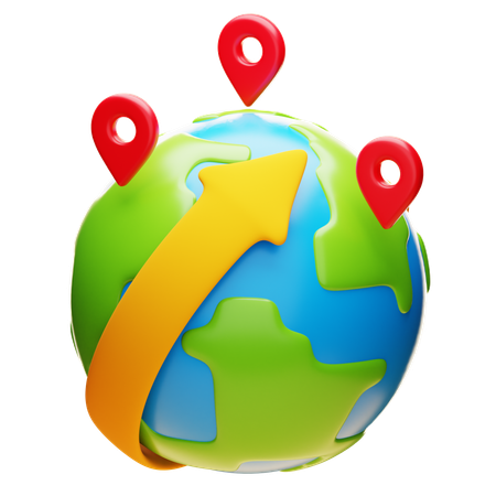 Global Distribution  3D Icon