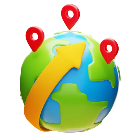Global Distribution  3D Icon