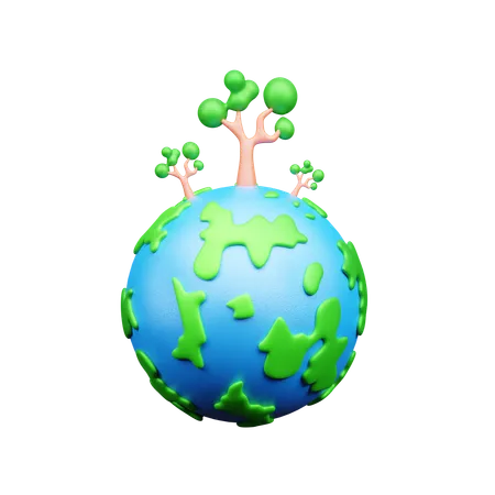 Global Ecology  3D Icon