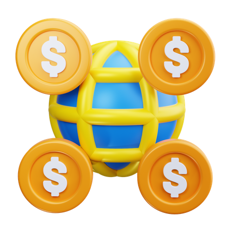 Global Economic  3D Icon