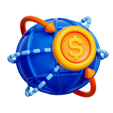 Global Economy  3D Icon