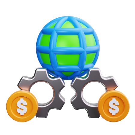 Global Economy  3D Icon