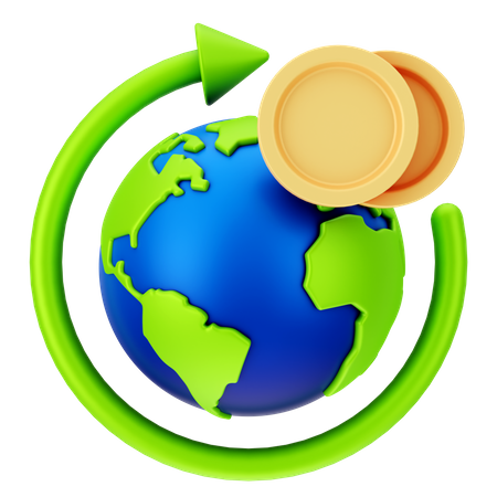 Global Economy  3D Icon