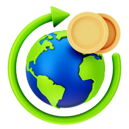 Global Economy  3D Icon