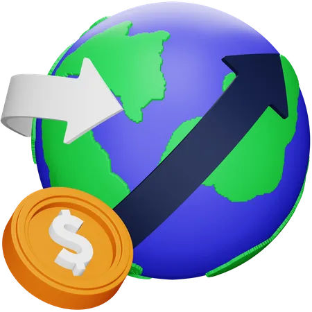 Global Economy  3D Icon