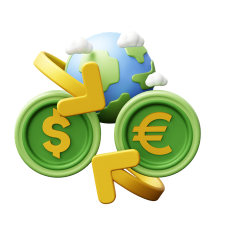 Global Economy Exchange  3D Icon