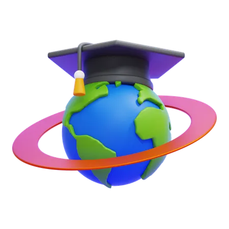 GLOBAL EDUCATION  3D Icon