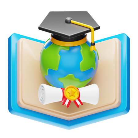 Global Education  3D Icon
