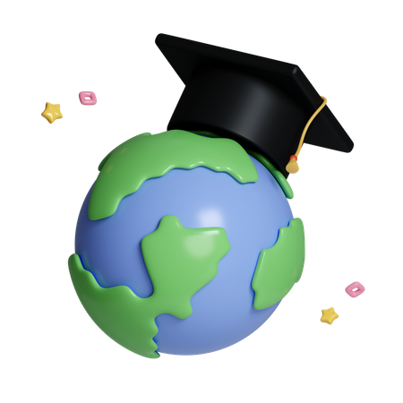 Global Education  3D Icon