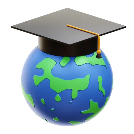 Global Education  3D Illustration