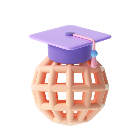 Global Education  3D Illustration