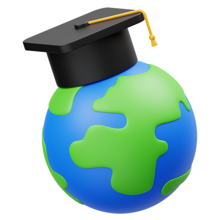Global Education 3D Icon