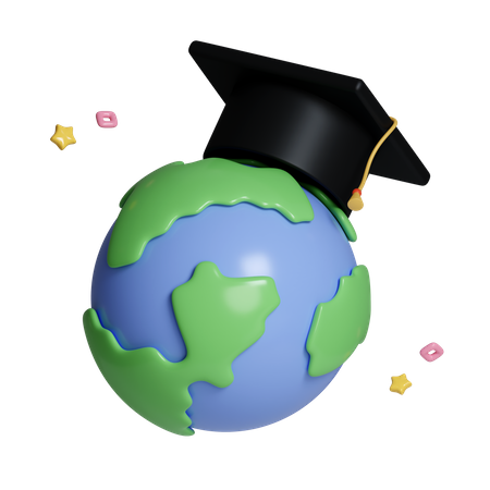 グローバル教育  3D Icon