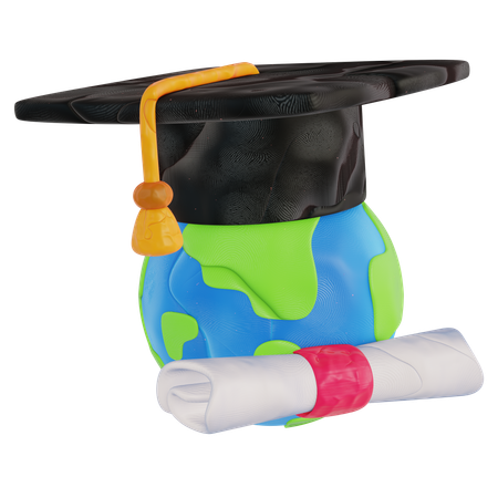 Global Education Achievement  3D Icon