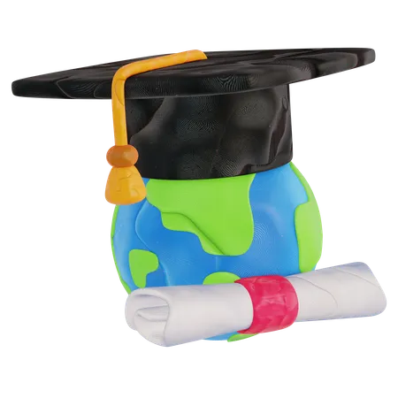 Global Education Achievement  3D Icon