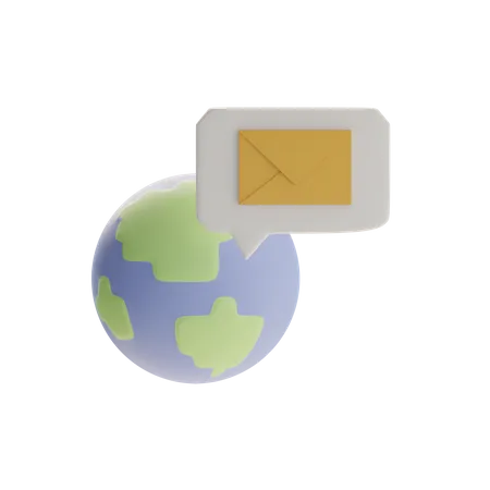 Global Email  3D Icon