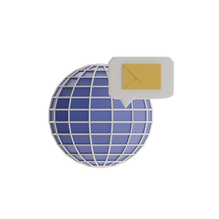 Global Email  3D Icon