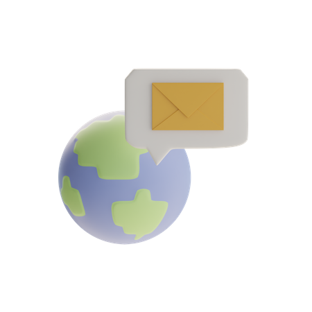 Global Email  3D Icon