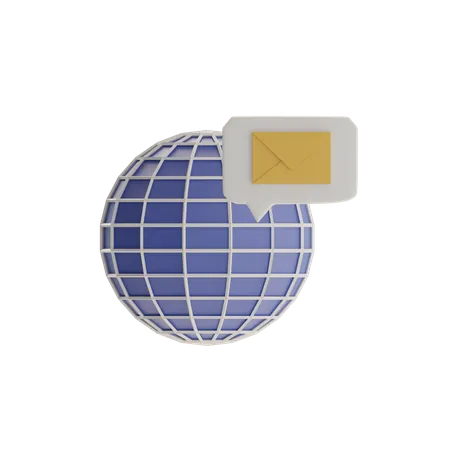 Global Email  3D Icon