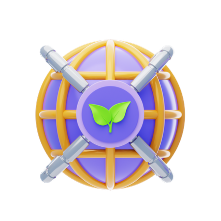 Global Environment  3D Icon