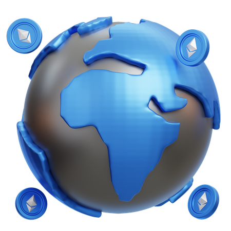 Global Ethereum  3D Icon