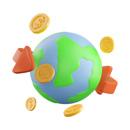 Global Exchange  3D Icon