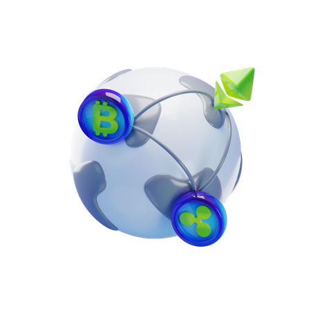 Global exchange  3D Icon