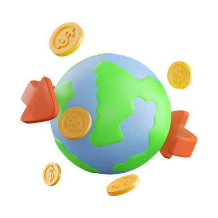 Global Exchange  3D Icon