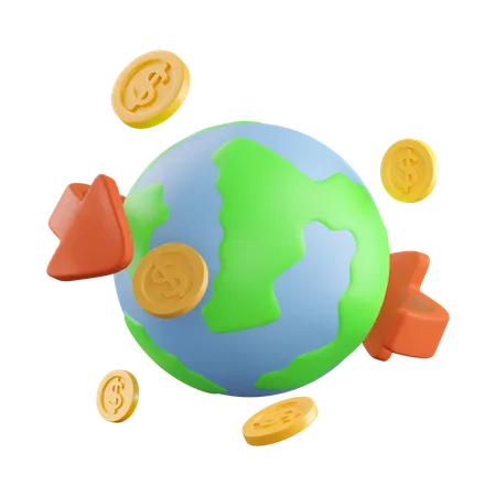 Global Exchange  3D Icon