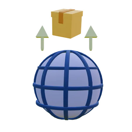 Global Export  3D Icon