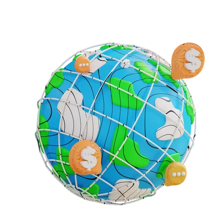 Global Finance  3D Icon