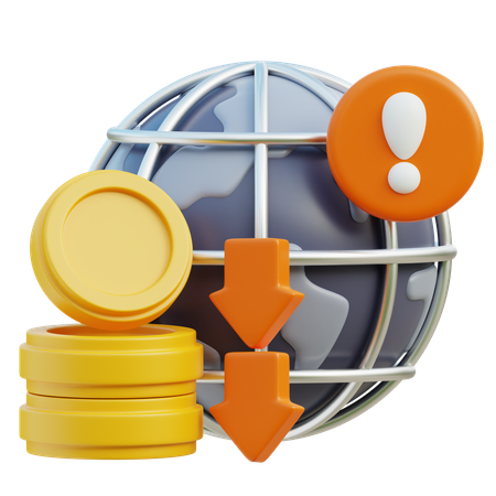 Global Financial Crisis  3D Icon