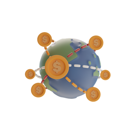 Global Financial Expansion  3D Icon