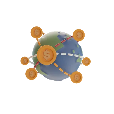 Global Financial Expansion  3D Icon