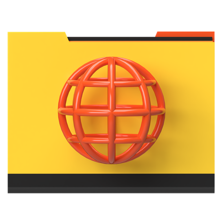 Global Folder  3D Icon